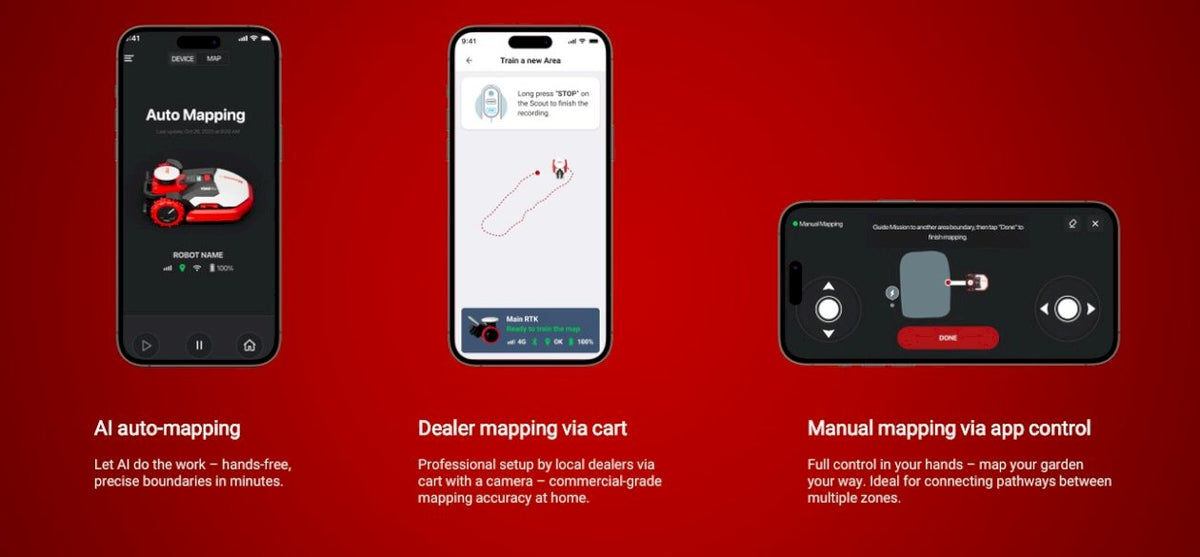 Kress KR271E EyePilot Robotic Mower RTKn 1500m2 ZeroTrim
