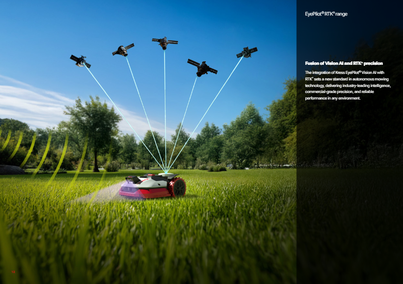 Kress KR285E EyePilot 4x4 AWD Robotic Mower RTKn – 5000m² ZeroTrim